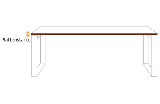 Plattenstärke Esstisch Laholm