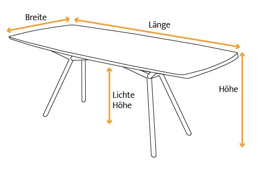 Tischmaße Esstisch Stillas